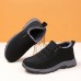 Women's Solid Color Winter Sneakers, Soft Sole Platform Fleece Lining Shoes, Plush Non-slip Low-top Shoes