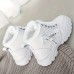 Women's Plush Lined Sneakers, Winter Warm Lace Up High Top Ankle Boots, Thermal Outdoor Shoes