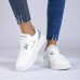 Women's Lightweight Sneakes, Low Top Lace Up Platform Casual Shoes, Women's Fashion Footwear