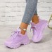 Women's Solid Color Casual Sneakers, Lace Up Low-top Round Toe Heightening Outdoor Trainers, Versatile Comfy Shoes