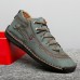 Men's Lace-up Sneakers - Casual Synthetic Leather Walking Shoes - Comfortable And Breathable