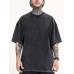 Men's Cotton Hip Hop Style T-shirt, Men's Casual Street Style Stretch Round Neck Tee Shirt For Summer