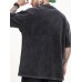 Men's Cotton Hip Hop Style T-shirt, Men's Casual Street Style Stretch Round Neck Tee Shirt For Summer