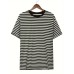 Stripe Pattern Print Men's Comfy T-shirt, Graphic Tee Men's Summer Clothes, Men's Outfits