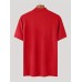 Men's Shirred Solid Color Slim Fit Casual Short Sleeve Tee, Men's Clothing