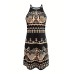 Random Print Halter Neck Dress, Summer Casual Every Day Dress, Women's Clothing