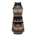 Random Print Halter Neck Dress, Summer Casual Every Day Dress, Women's Clothing